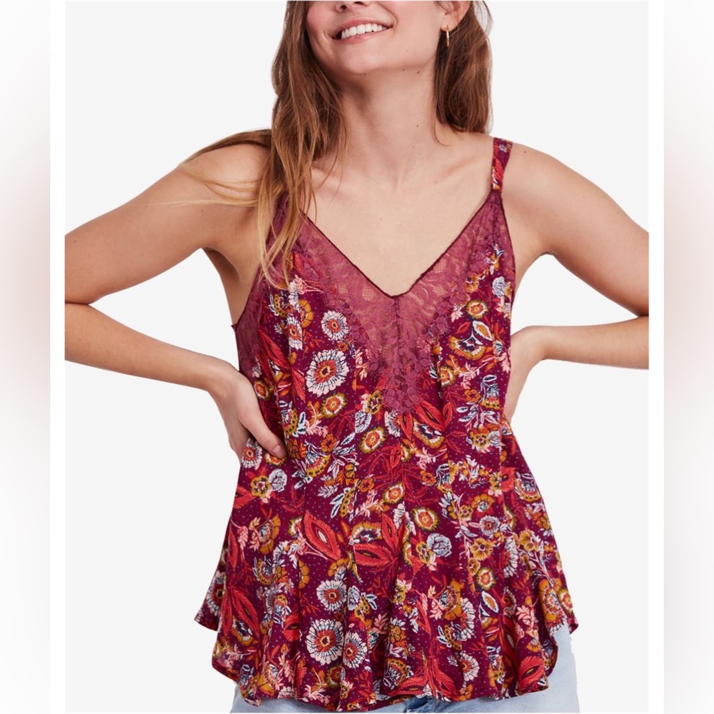 Intimately Free People Infinite Love Lace-Trim Camisole